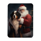 Berner Berghond Sinterklaas Feestelijke Kerstmis Magneet (Verticaal)