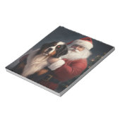 Berner Berghond Sinterklaas Feestelijke Kerstmis Notitieblok (Linkerzijde)