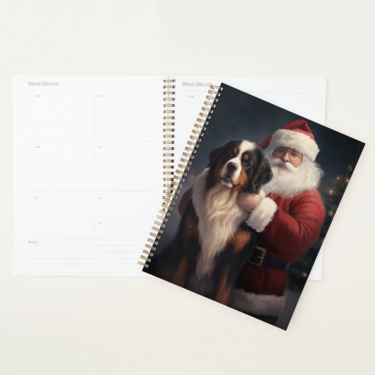 Berner Berghond Sinterklaas Feestelijke Kerstmis Planner (Display)