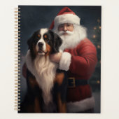 Berner Berghond Sinterklaas Feestelijke Kerstmis Planner (Voorkant)