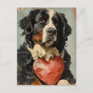 Berner berghond Valentijnsdag Briefkaart