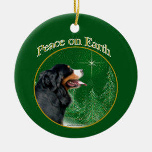 Berner Berghond vrede Keramisch Ornament