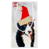 Berner Berghond W Kerst Pet Gift Bag Klein Cadeauzakje (Voorkant)