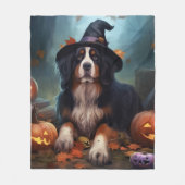 Berner bergpompoenen Halloween eng Fleece Deken (Voorkant)