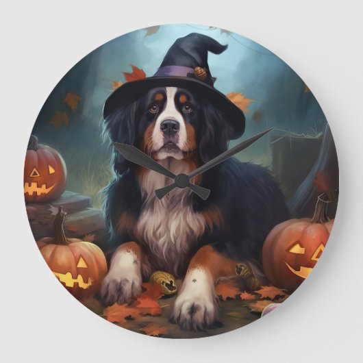 Berner bergpompoenen Halloween eng Grote Klok (Voorkant)