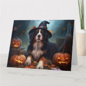 Berner bergpompoenen Halloween eng Kaart (Voorkant)