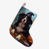 Berner bergpompoenen Halloween eng Kleine Kerstsok (Voorkant (Hangend))