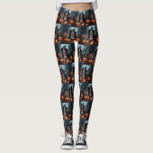 Berner bergpompoenen Halloween eng Leggings (Voorkant)