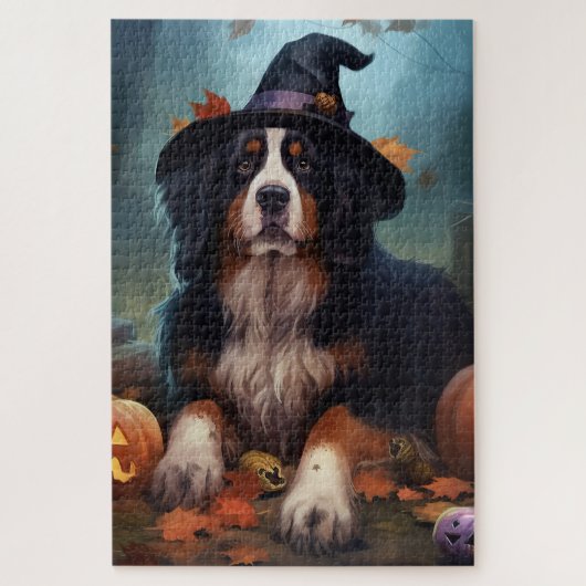 Berner bergpompoenen Halloween eng Legpuzzel (Verticaal)