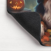 Berner bergpompoenen Halloween eng Muismat (Hoek)