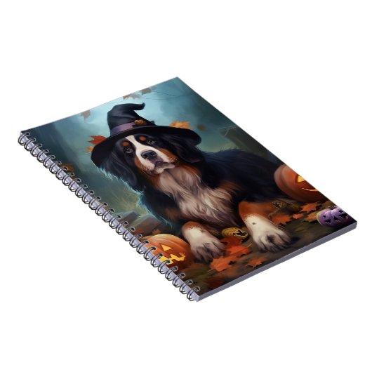 Berner bergpompoenen Halloween eng Notitieboek (Rechterzijde)