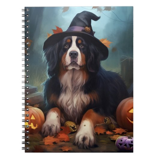 Berner bergpompoenen Halloween eng Notitieboek (Voorkant)