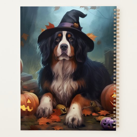 Berner bergpompoenen Halloween eng Planner (Achterkant)