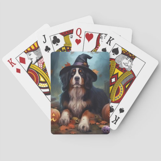 Berner bergpompoenen Halloween eng Pokerkaarten (Achterkant)
