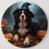 Berner bergpompoenen Halloween eng Ronde Button 6,0 Cm (Voorkant)