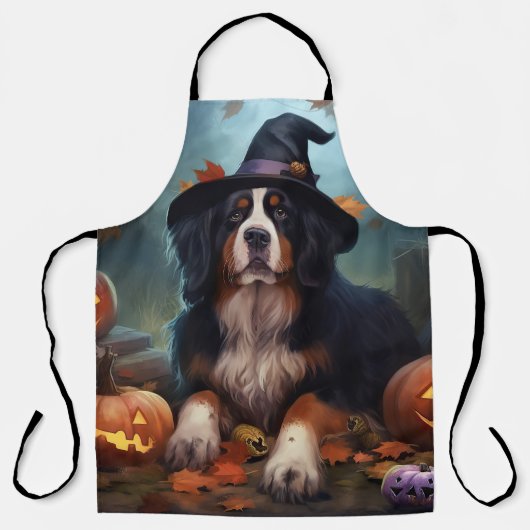 Berner bergpompoenen Halloween eng Schort (Voorkant)
