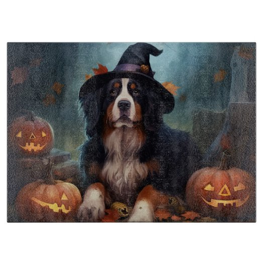 Berner bergpompoenen Halloween eng Snijplank (Voorkant)