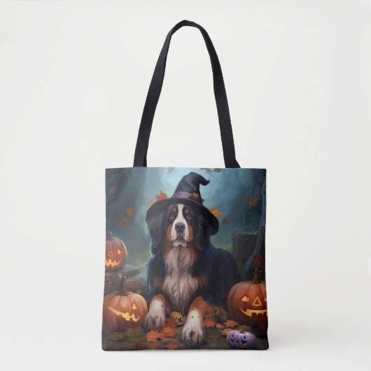 Berner bergpompoenen Halloween eng Tote Bag (Voorkant)
