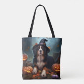Berner bergpompoenen Halloween eng Tote Bag (Achterkant)