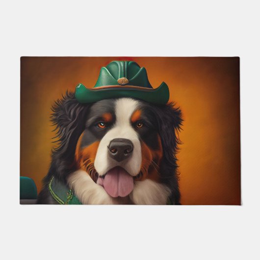Berner Bergrijd Bike St. Patrick's Day Deurmat (Voorkant)