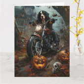 Berner Bergrijden Motorfiets Halloween Eng Kaart (Gele Bloem)