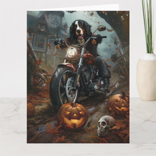 Berner Bergrijden Motorfiets Halloween Eng Kaart (Voorkant)