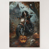 Berner Bergrijden Motorfiets Halloween Eng Legpuzzel (Verticaal)