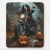 Berner Bergrijden Motorfiets Halloween Eng Muismat (Voorkant)