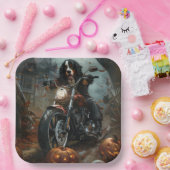 Berner Bergrijden Motorfiets Halloween Eng Papieren Bordje (Feest)