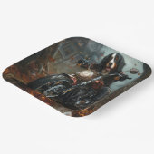 Berner Bergrijden Motorfiets Halloween Eng Papieren Bordje (Gebogen)