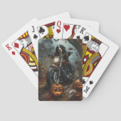 Berner Bergrijden Motorfiets Halloween Eng Pokerkaarten (Achterkant)