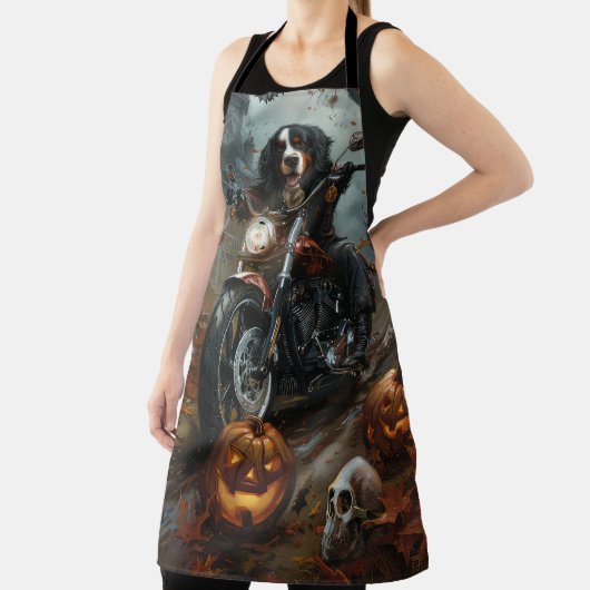 Berner Bergrijden Motorfiets Halloween Eng Schort (Insitu)