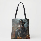 Berner Bergrijden Motorfiets Halloween Eng Tote Bag (Voorkant)