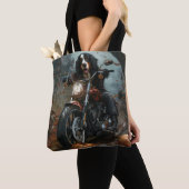 Berner Bergrijden Motorfiets Halloween Eng Tote Bag (Dichtbij)