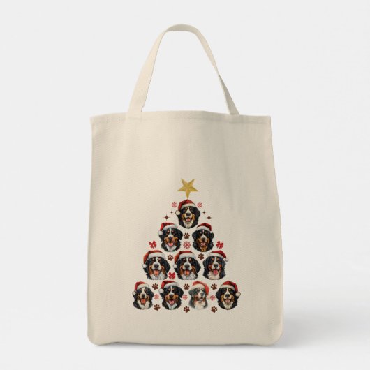 Berner Berner Berner Kerstboom, Kerstberner Tote Bag (Achterkant)
