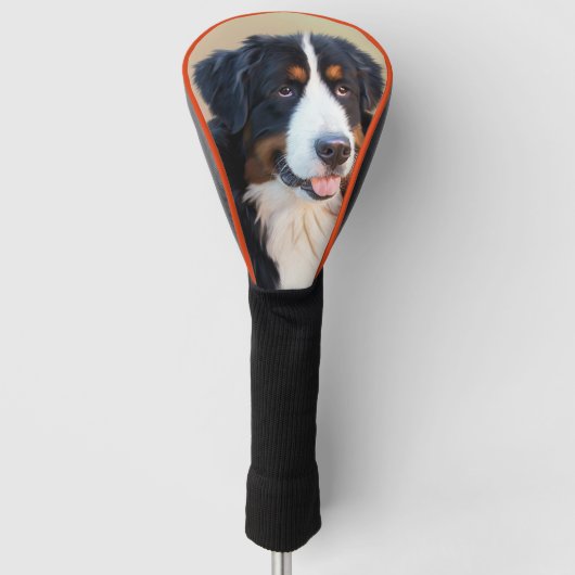 Berner Berner Hond Kunst Golfheadcover (Voorkant)