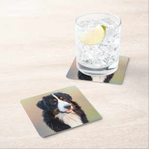 Berner Berner Hond Kunst Kartonnen Onderzetters
