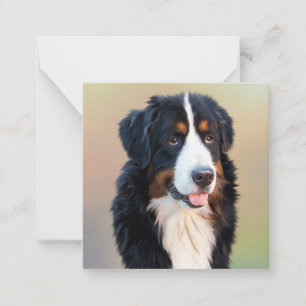Berner Berner Hond Kunst Notitiekaartje
