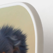 Berner Berner Hond Kunst Pickleball Paddle (Links Detail)