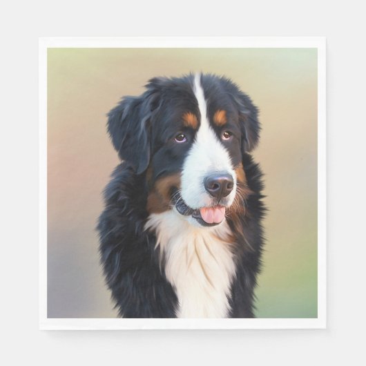 Berner Berner Hond Kunst Servet (Voorkant)