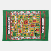Berner Countdown Kerst Adventskalender Hond Theedoek (Horizontaal)