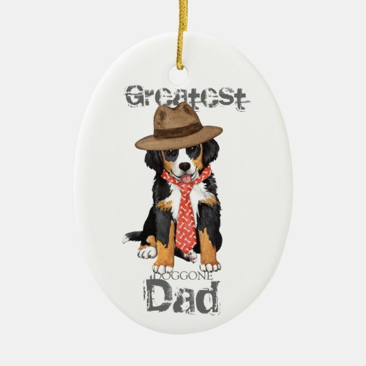 Berner Dad Ceramic Ornament (Voorkant)