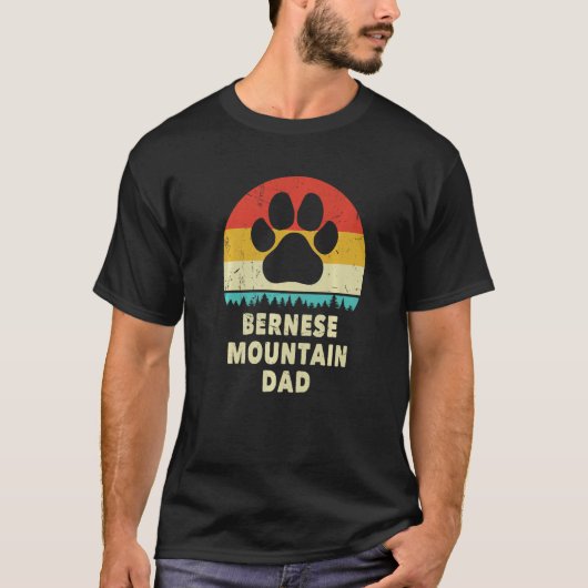 Berner Dad for Men Bernese Mountain Dog  T-shirt (Voorkant)