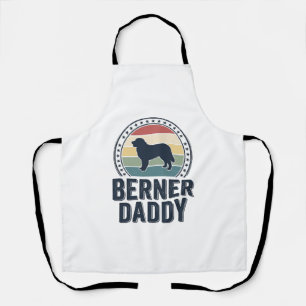 Berner Daddy Vintage Dog Dad Vector Shirt Design_1 Schort