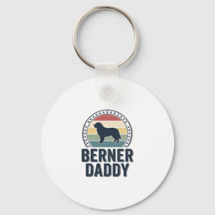 Berner Daddy Vintage Dog Dad Vector Shirt Design_1 Sleutelhanger