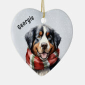 Berner Dog Keramisch Ornament (Rechts)