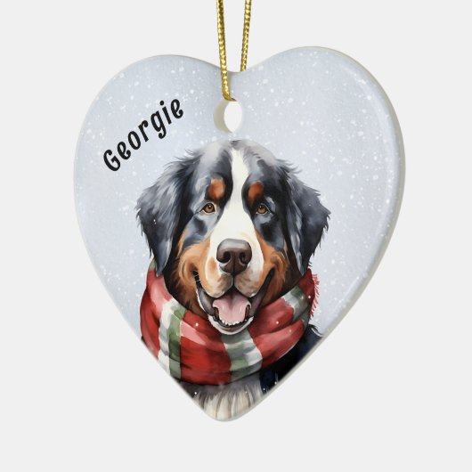 Berner Dog Keramisch Ornament (Links)