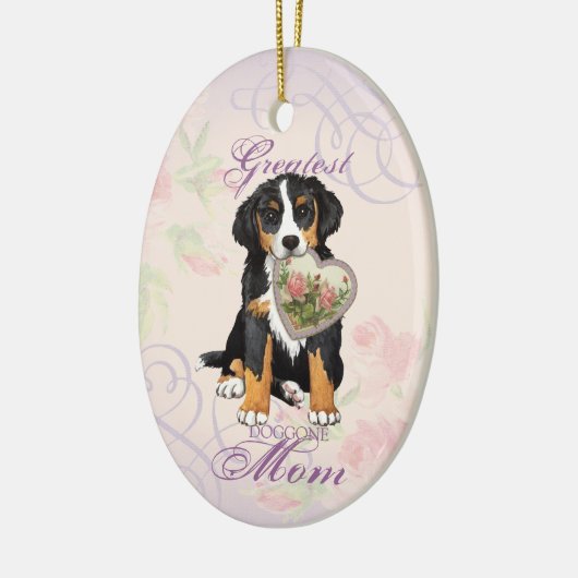 Berner Heart Mam Ceramic Ornament (Links)