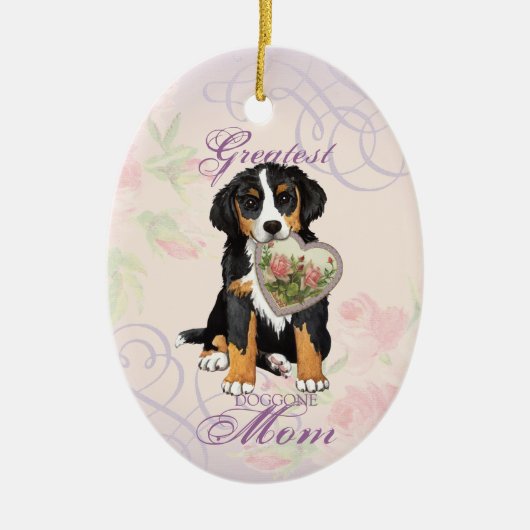 Berner Heart Mam Ceramic Ornament (Voorkant)
