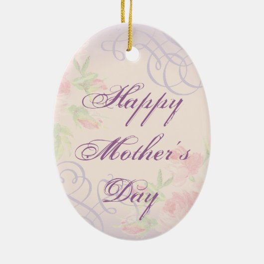 Berner Heart Mam Ceramic Ornament (Achterkant)